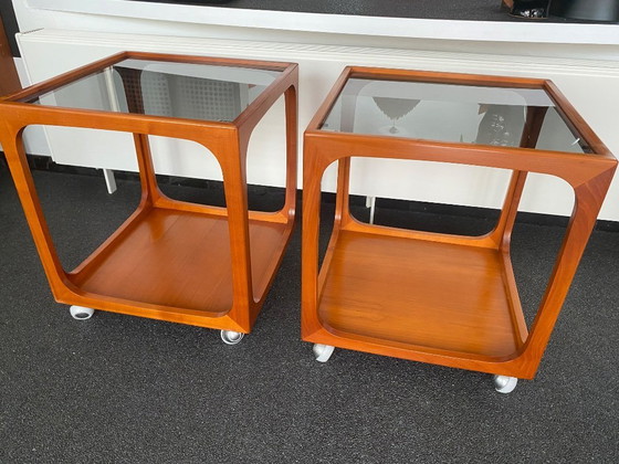 Image 1 of vintage design teak coffee table, Wilhem Renz