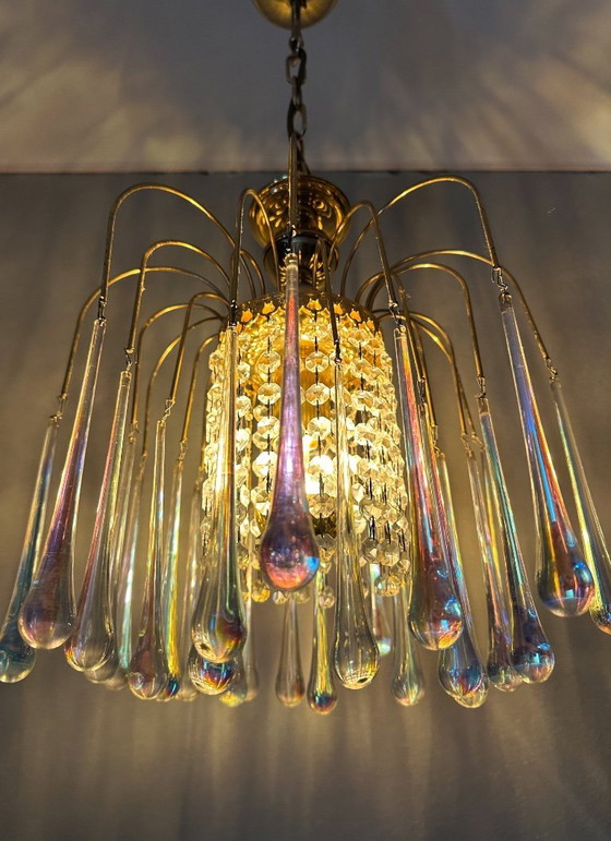 Image 1 of Lampadario a goccia vintage