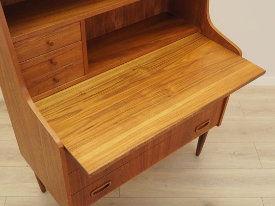 Scrittoio danese in teak anni '60 con superficie estraibile – Cassettiere, Legno (photo 12 of 15)