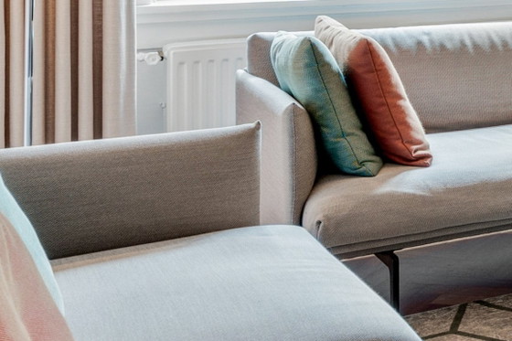 Muuto Outline Sofa – 2 seaters | Steelcut Trio 133 | + 4 EXTRA new CUSHIONS – Textile (photo 4 of 8)