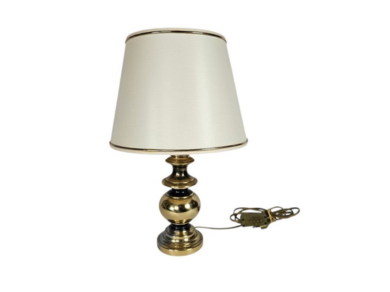 Image 1 of Vintage - messing - Hollywood Regency stijl - tafellamp - 3e kwart 20e eeuw