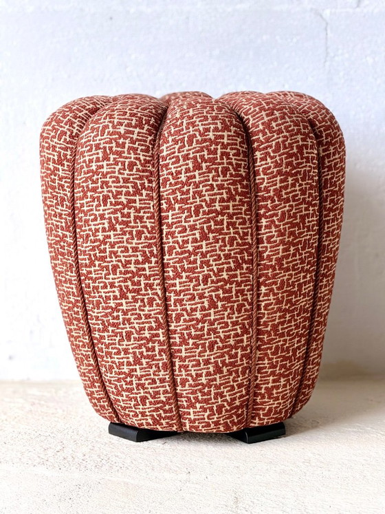 Tabouret van Jindrich Halabala – Jindřich Halabala, Hockers en poefs, Textile (photo 16 of 16)