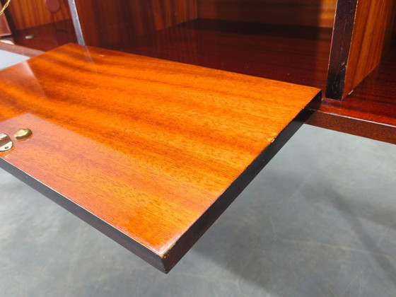 Image 1 of Italian Midcentury Sideboard 1950s High Gloss Cabinet Vintage