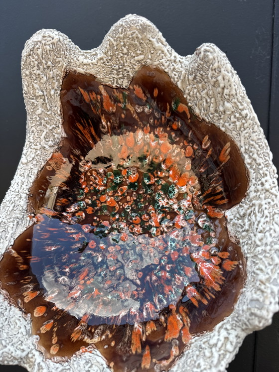 Image 1 of Grande ciotola in ceramica lavica di Vallauris, anni '60