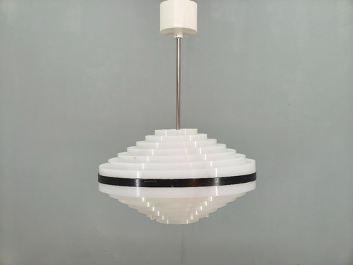 Lampada a sospensione UFO dell'era spaziale cecoslovacca degli anni '60