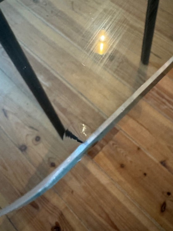 Image 1 of Glass vintage table