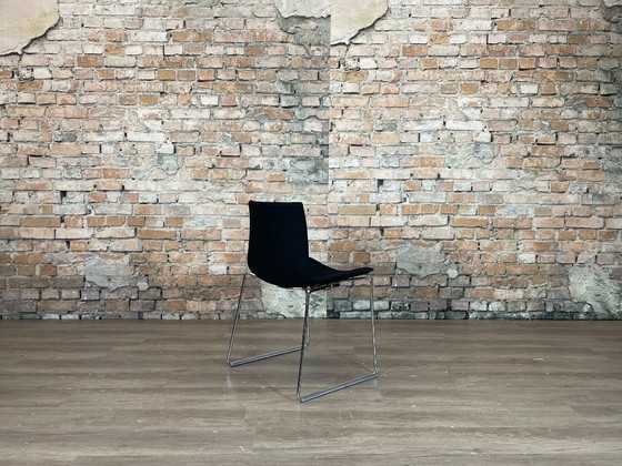 Arper Catifa 53 Set of 6 - fabric | Lievore Altherr Molina, Dining chairs, Textile, Metal, Black, Modern (photo 8 of 12)