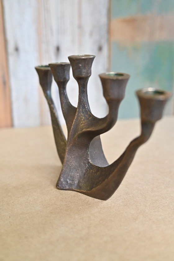 Image 1 of Horst Dalbeck - Brutalist candlesticks - 1960s - Guild of Crafts