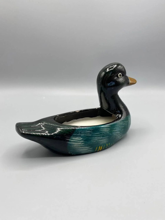 Painted Carved Wood Mallard Duck Decorative Candle – Decorative Objects (photo 2 of 6)
