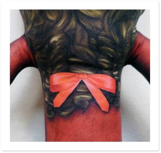 Image 1 of Moliere Art Doll | Handmade Textile Figurine | French Playwright Gift | Literature Teacher Gift | Library Decor