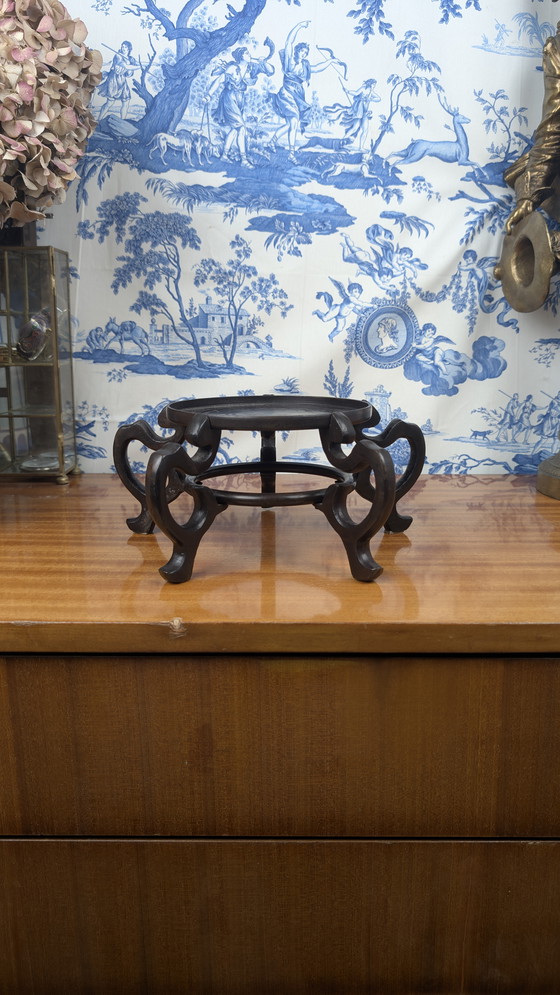 Image 1 of Antigua maceta o pedestal Art Nouveau de bronce chino mediados del siglo XX