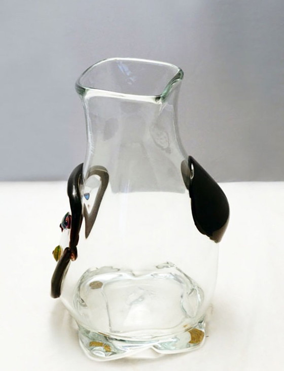 Image 1 of Vase Fulvio Bianconi « Primavera » pour Mazzega Murano, années 1970