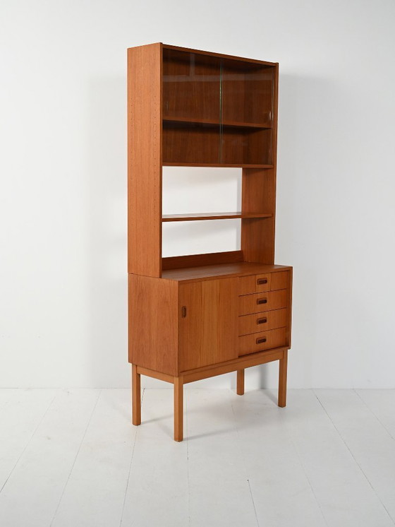 Image 1 of Libreria scandinava in teak con espositore