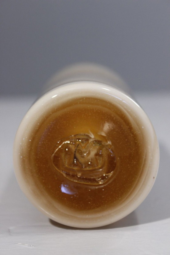 Image 1 of Roller vase alabaster style Maure Vieil Bob Le Bleis Mandelieu 1970s