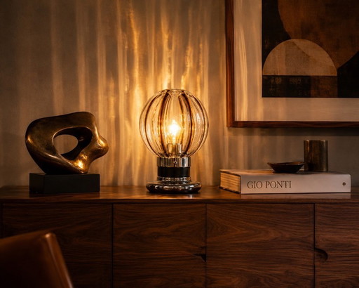 Toni Zuccheri Space Age Murano Glass Table Lamp - Lampada Anni '70