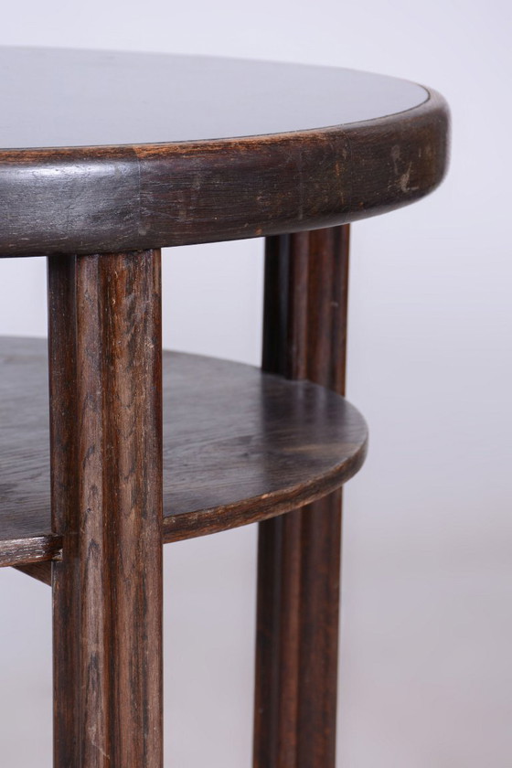 Restored Art Deco Small Table, by J. Hoffmann, Wiener Werkstätte, Czech, 1910s – Side tables, Wood (photo 10 of 11)