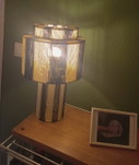 Scandi linen lamp