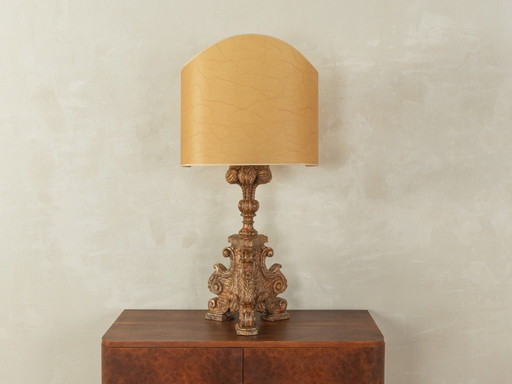 Lampe de table baroque, travaillée à la main