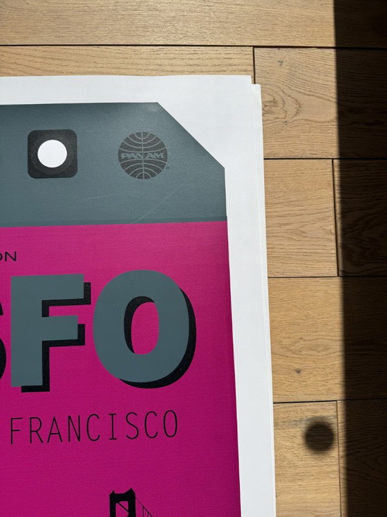 Poster di design grafico Etichetta bagaglio Panam Eames Era Frisco San Francisco – Decorazioni murali, Paper (photo 5 of 9)