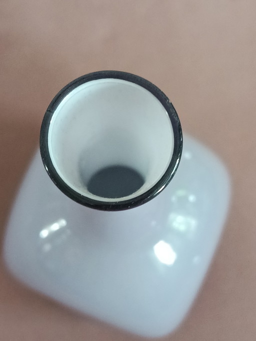 Lindshammar Gunnar Anders cube vase cast glass 1960's – vazen (photo 2 of 5)