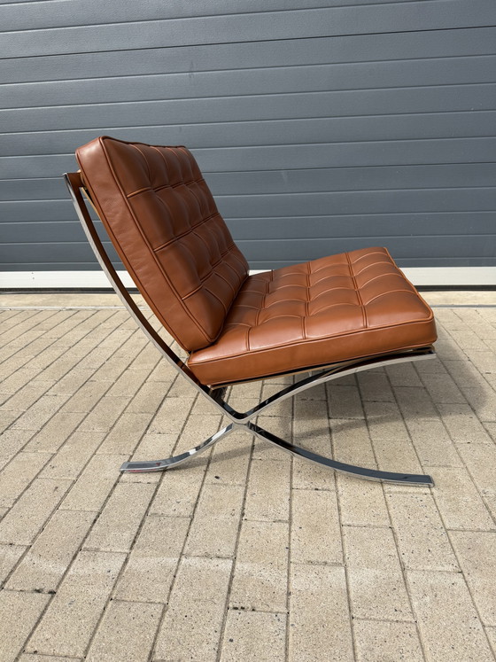 Knoll Barcelona Relax Sessel Mies Van Der Rohe Cognac Venezia Leder In Neuwertigem Zustand!! – Leather (photo 5 of 14)