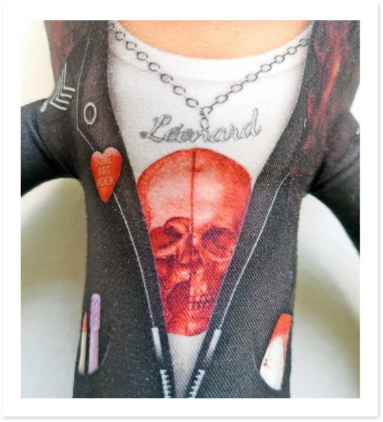 Image 1 of Cadeau met Mona Lisa-steenmotief | Decoratie met rotskunst | Kunstpop als verzamelobject | Stoer cadeau voor kunstliefhebbers