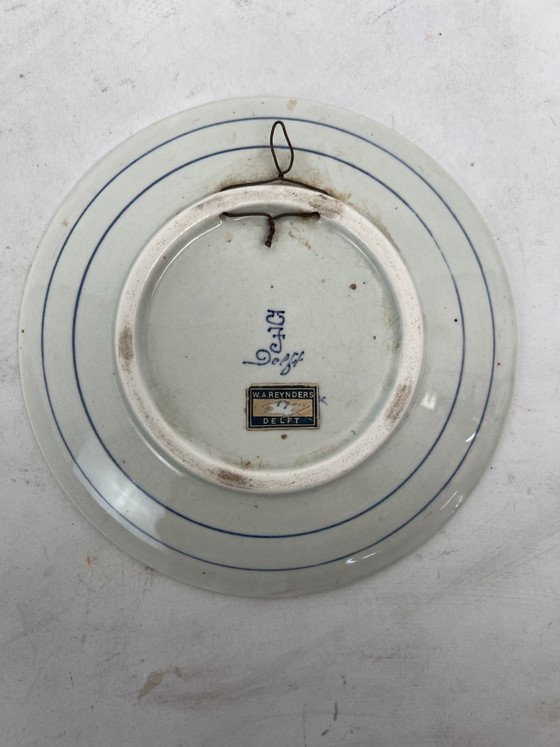 Image 1 of Antiker Wandteller De Porceleyne Fles (Royal Delft)