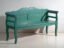 Antique green painted bench in pine wood – Central Europe, circa 1910 – Benches (photo 9 of 40)