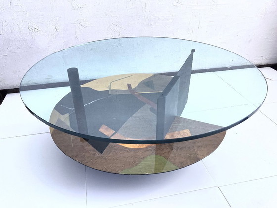 Image 1 of Tavolino italiano postmoderno nello stile di Carlo Malnati anni '80-'90