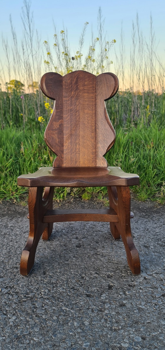 Image 1 of 2 Brutalist high chairs '60