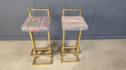 Belgochrom bar stools, set of 2, 1970s