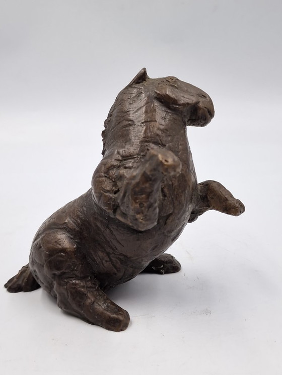Image 1 of Kleine Bronzeskulptur eines Pferdes, Arthur Spronken?