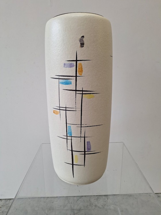 Image 1 of Vintage XL Jasba Keramik Vase Abstract