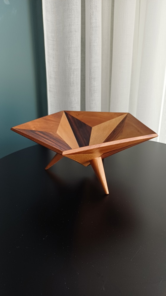 Mid-Century Wooden Bowl (photo 3 of 12)