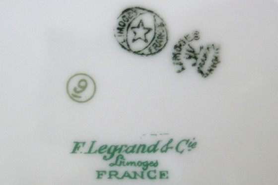 Image 1 of 2 dinner plates, soup plates, dessert plates and Legrand Limoges 1920 serving dish