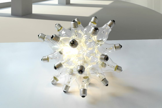 Image 1 of "Spare" design JAN PAUL /lamp constructed from 26 light bulbs