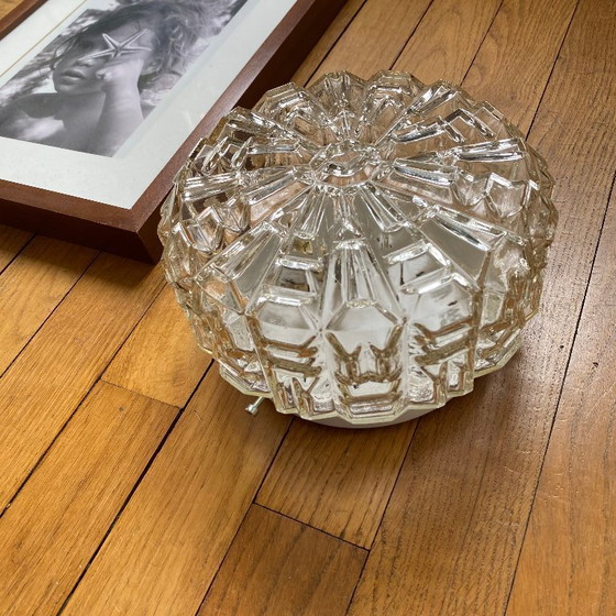 Image 1 of lampada da parete o da soffitto in vetro a oblò minimalista