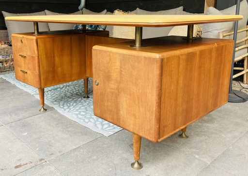 MIDCENTURY DUTCH DESIGN POLY-Z DESK BY A.A. PATIJN FOR ZIJLSTRA JOURE
