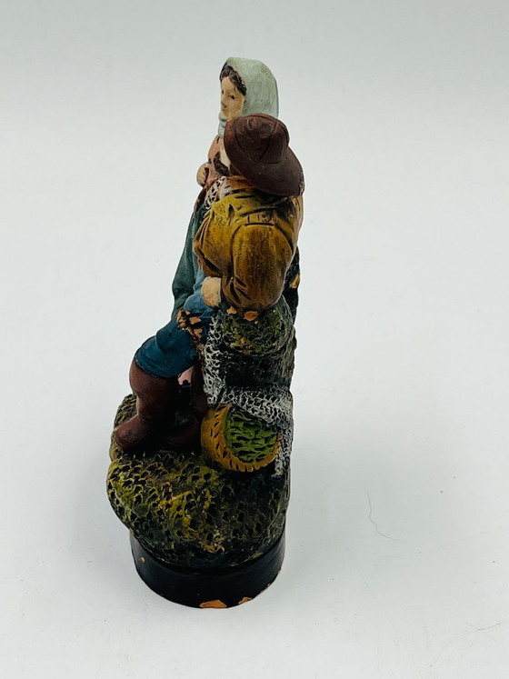 Vintage Fishermen Statuette from La Panne – J. H. Hand – J.H. Hand, Decorative Objects, Ceramic (photo 7 of 11)