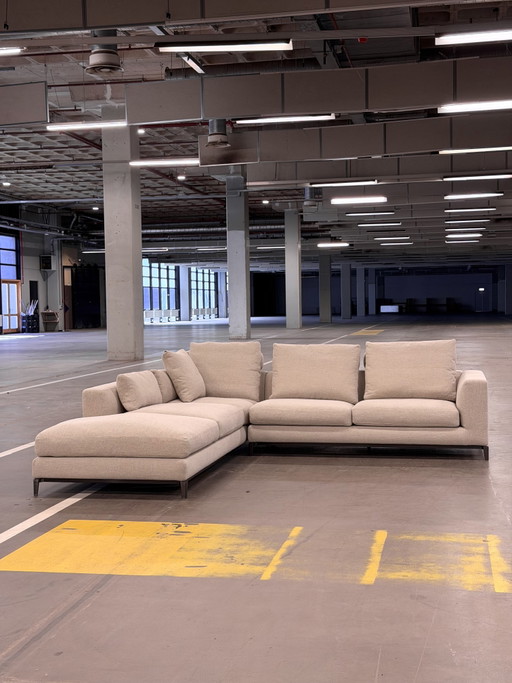Canapé d'angle Minotti Andersen | Beige | Comme neuf + Garantie – hoekbanken, Textile