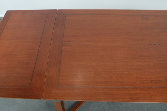 Image 1 of Practical extendable Art Deco design dining table for 6 to 8 people from Schuitema from the Decoforma series