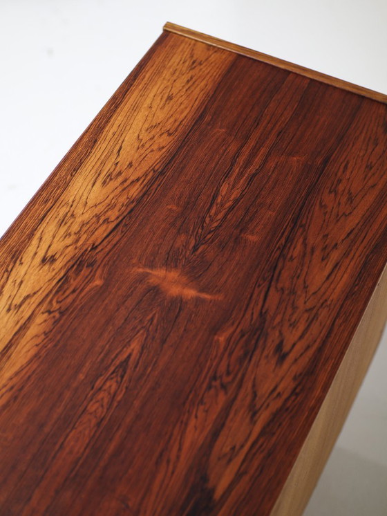 Image 1 of Mobiletto vintage danese in palissandro con ante scorrevoli e cassetto