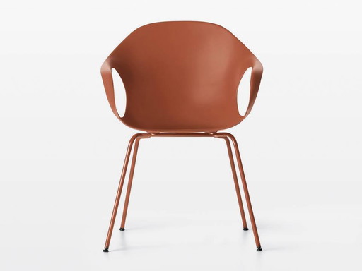 Kristalia Elephant Stoel Rood – eetkamerstoelen, Metal, Plastic