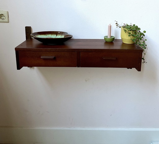 Vintage Wandmeubel conoció a Lades en el estilo de Poul Cadovius