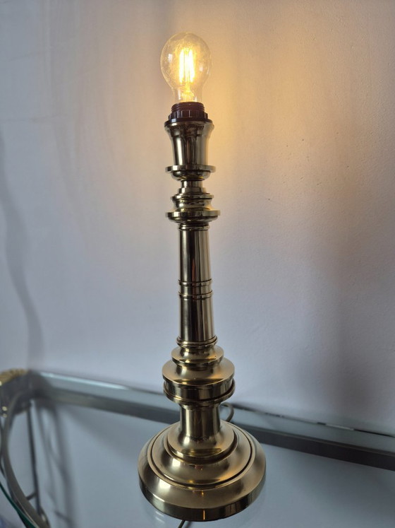 Image 1 of Vintage 1970s Lamp Art (Milano Italy) brass lamp base