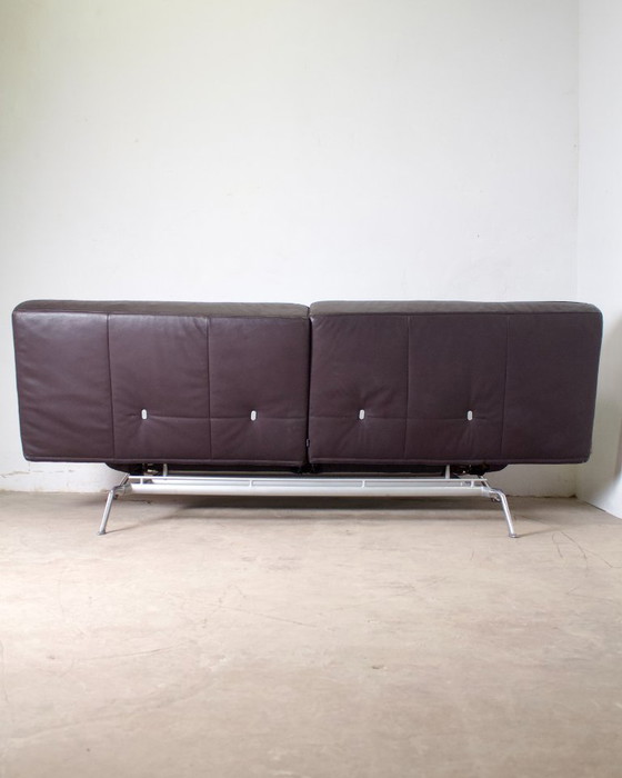 Image 1 of SMALA vintage leren bank voor Cinna, ontwerper Pascal Mourgue, 2000