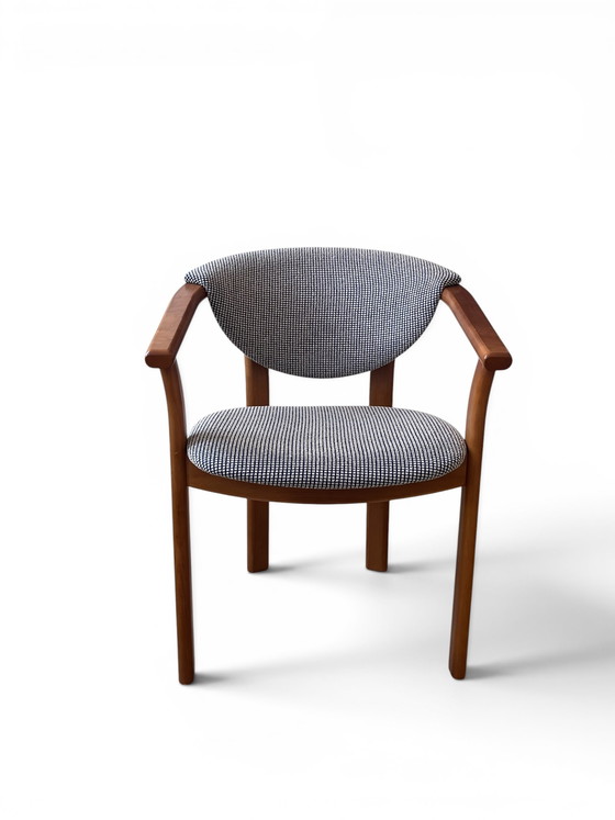 Image 1 of 4x Esszimmer Stuhl Chair - Danish Design - Mid Century - Massiv Holz
