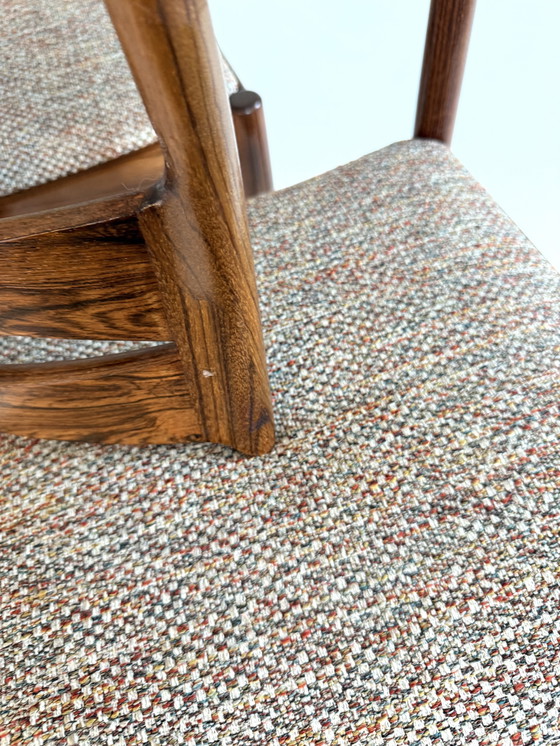 Image 1 of Ensemble de 4 chaises danoises vintage restaurées '60