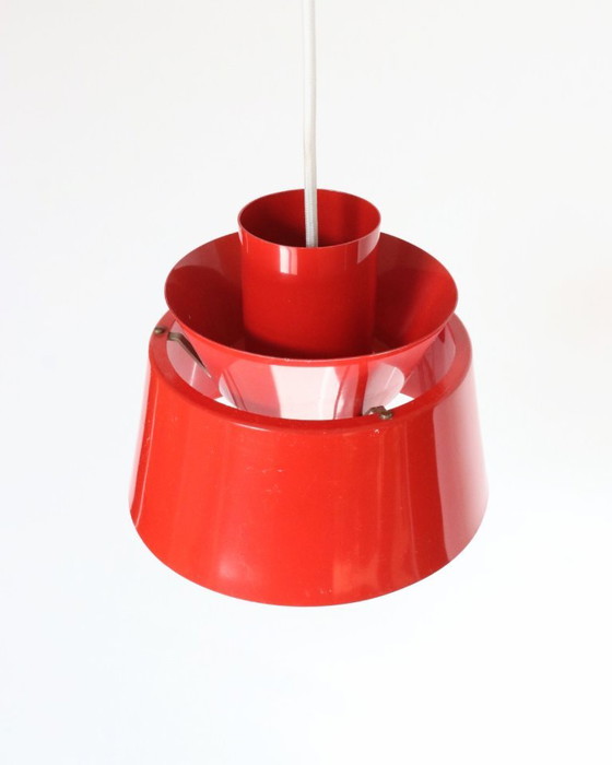 Vintage Danish red Pendant lamp Jørn Utzon – Metal (photo 2 of 9)