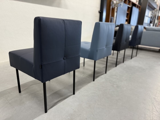 Image 1 of 4 Gelderland 7714 Button chair blue leather